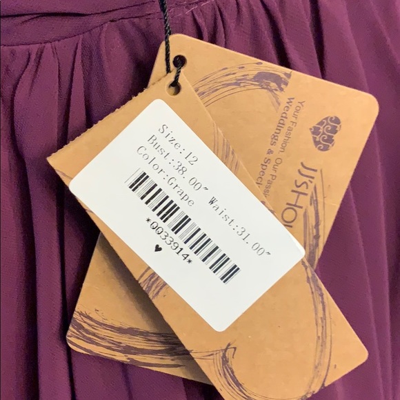 Beautiful JJ’s House knee length Grape color dress - Picture 4 of 7